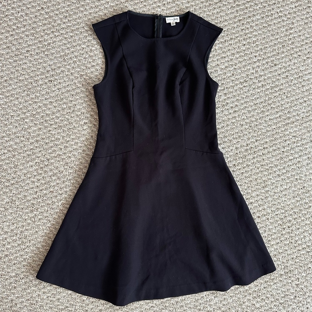 Maison Jules scuba knit cap sleeve Fit and Flare dress size 6